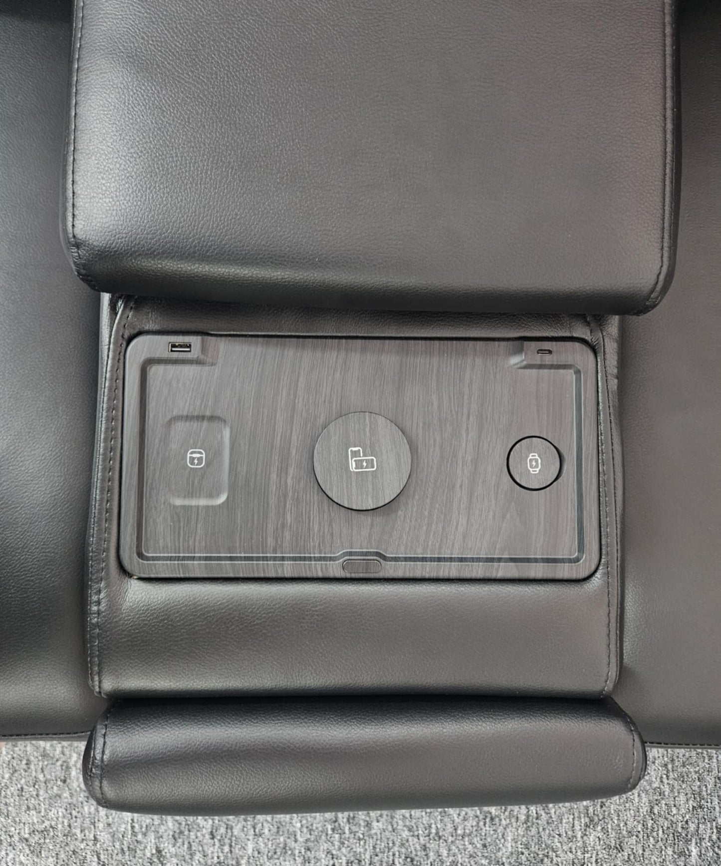 Elite 5-Seater Corner Modular 2 Console Wireless Chargers Electric Cupholder