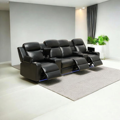 Nick 4 Seater 4 Electric Recliner Home Theater