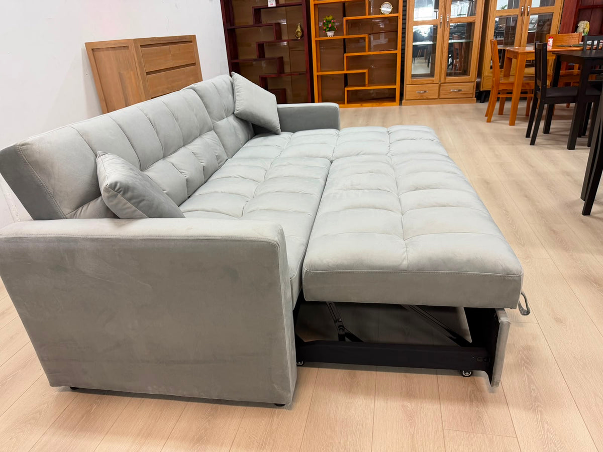 Anna Reversible Corner Sofa Bed – Reversible 3-Seater Sofa Bed | Light Grey