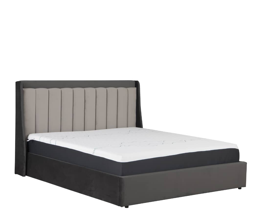 Riviera Channel™ Gas-Lift Storage Bed in Velvet Two-Tone