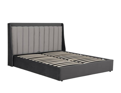 Riviera Channel™ Gas-Lift Storage Bed in Velvet Two-Tone
