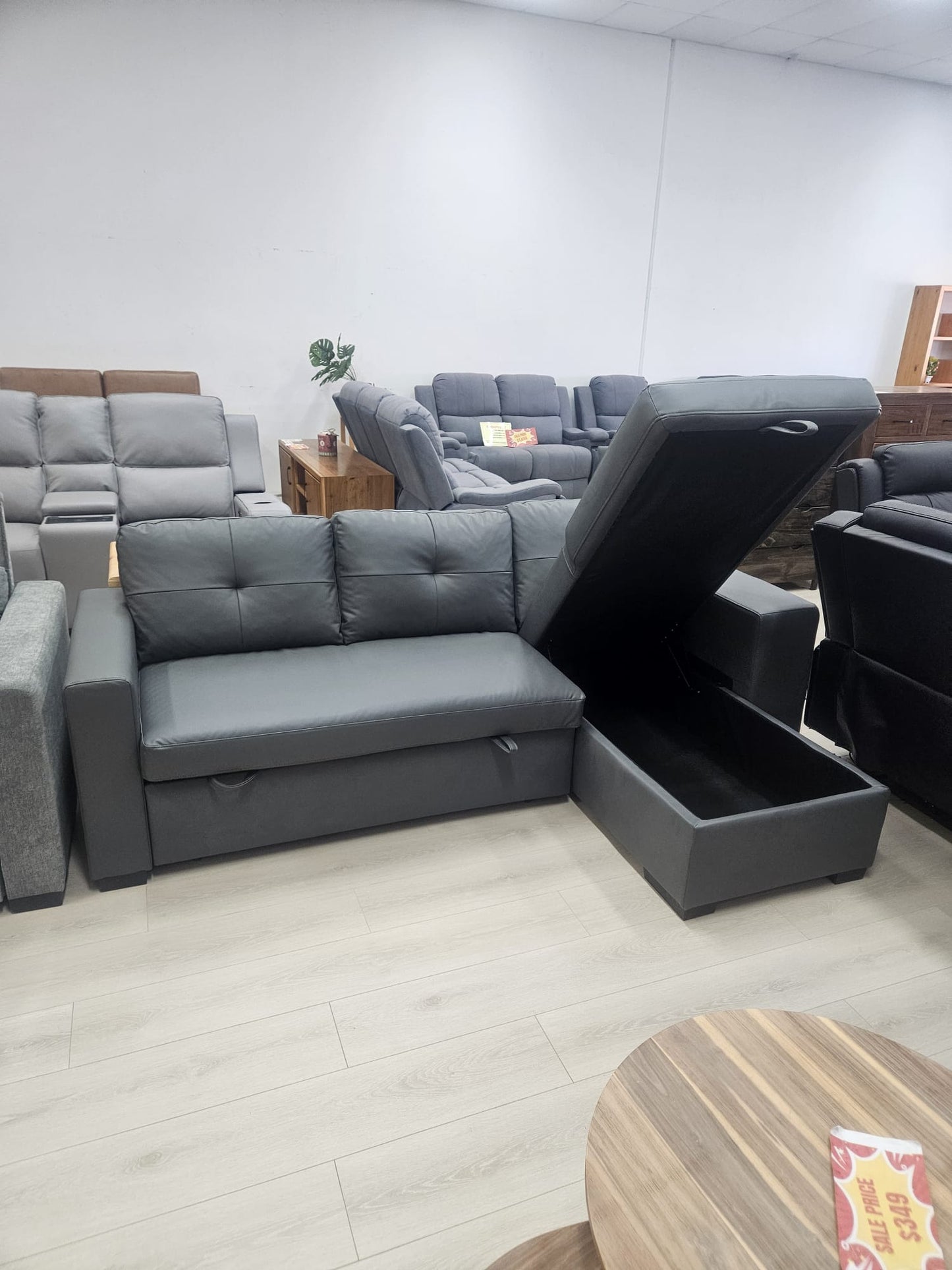 Anna Reversible Corner Sofa Bed – Reversible 3-Seater Sofa Bed | Light Grey