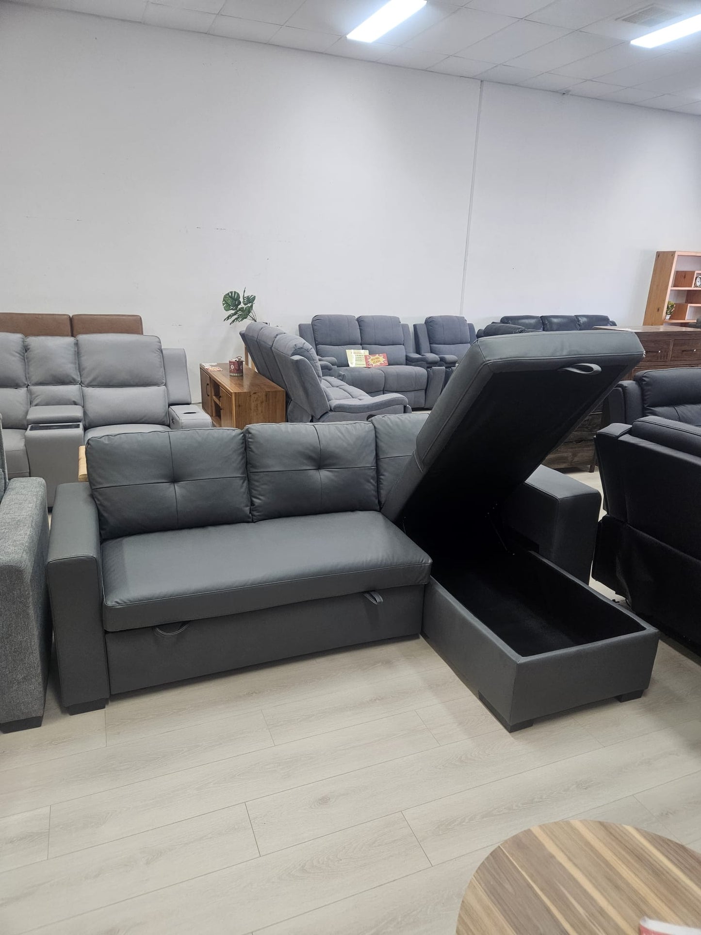 Anna Reversible Corner Sofa Bed – Reversible 3-Seater Sofa Bed | Light Grey