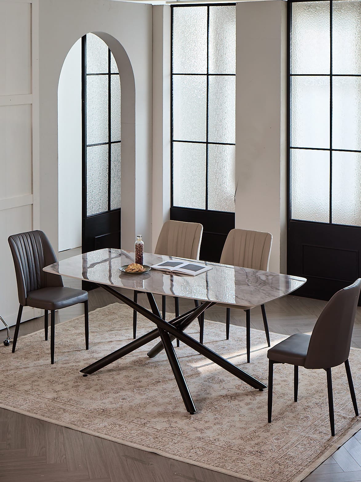 Linus Dining Set | DT-232 Table and DC-578 Chairs